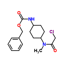 Benzyl {4-[(chloroacetyl)(methyl)amino]cyclohexyl}carbamate结构式