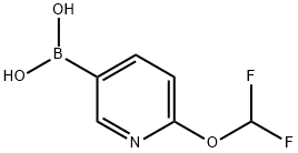 (6-(difluoromethoxy)pyridin-3-yl)boronic acid Structure