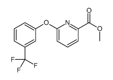 methyl 6-[3-(trifluoromethyl)phenoxy]pyridine-2-carboxylate structure