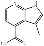 3-甲基-1H-吡咯并[2,3-B]吡啶-4-羧酸结构式