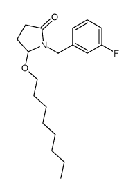 1-[(3-fluorophenyl)methyl]-5-octoxypyrrolidin-2-one Structure