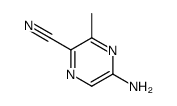 5-氨基-3-甲基吡嗪-2-甲腈结构式