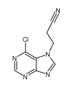 (6-chloro-7H-purin-7-yl)propanenitrile结构式