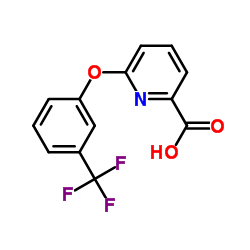 6-(3-(Trifluoromethyl)phenoxy)picolinic acid structure