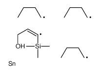 3-tributylstannyl-3-trimethylsilylprop-2-en-1-ol Structure