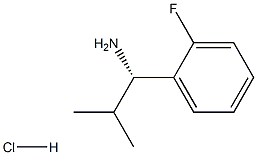 (1S)-1-(2-FLUOROPHENYL)-2-METHYLPROPAN-1-AMINE HYDROCHLORIDE结构式