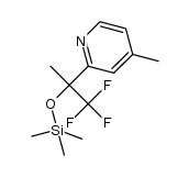 4-methyl-2-(2,2,2-trifluoro-1-methyl-1-trimethylsilanyloxy-ethyl)pyridine结构式
