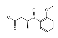 (S)-3-((S)-(2-methoxyphenyl)sulfinyl)butanoic acid结构式