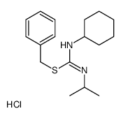 benzyl N'-cyclohexyl-N-propan-2-ylcarbamimidothioate,hydrochloride Structure