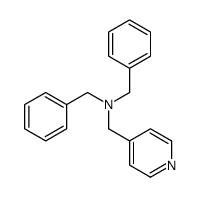 N-benzyl-1-phenyl-N-(pyridin-4-ylmethyl)methanamine结构式
