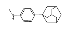 N-methyl-4-(1-adamantyl)aniline Structure