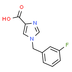 1-(3-Fluorobenzyl)-1H-imidazole-4-carboxylic acid structure