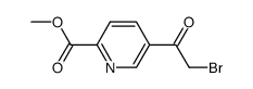 methyl 5-(bromoacetyl)pyridine-2-carboxylate结构式
