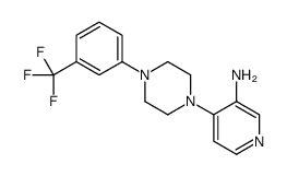 4-[4-[3-(Trifluoromethyl)phenyl]-1-piperazinyl]-3-pyridinamine结构式