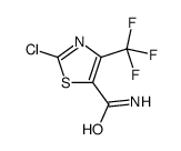 2-chloro-4-(trifluoromethyl)-1,3-thiazole-5-carboxamide结构式
