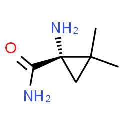 Cyclopropanecarboxamide, 1-amino-2,2-dimethyl-, (S)- (9CI) structure