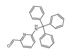 2-tritylaminopyridine-6-carbaldehyde Structure