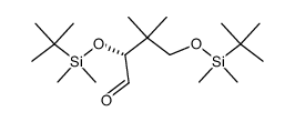 (R)-2,4-bis((tert-butyldimethylsilyl)oxy)-3,3-dimethylbutanal结构式
