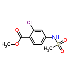 methyl 2-chloro-4-(methylsulfonamido)benzoate Structure