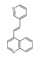 Quinoline,4-[2-(3-pyridinyl)ethenyl]-结构式