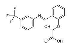 2-[2-[[3-(trifluoromethyl)phenyl]carbamoyl]phenoxy]acetic acid Structure