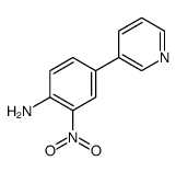 2-nitro-4-pyridin-3-ylaniline结构式