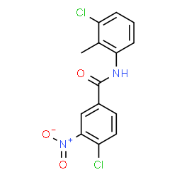 3-Nitro-4,3'-dichloro-2'-methylbenzanilide structure