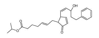 propan-2-yl (Z)-7-[(1R,2S)-2-[(E,3R)-3-hydroxy-5-phenylpent-1-enyl]-5-oxocyclopent-3-en-1-yl]hept-5-enoate结构式
