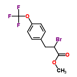 2-溴-3-[4-(三幅甲氧基)苯基]-丁丙酸甲酯结构式