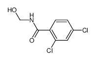 2,4-dichloro-N-(hydroxymethyl)benzamide结构式