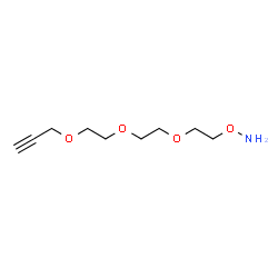 Aminooxy-PEG3-propargyl结构式