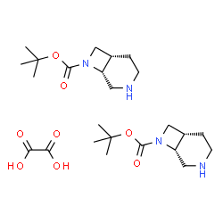 cis-oxalic acid bis(tert-butyl -3,8-diazabicyclo[4.2.0]octane-8-carboxylate) structure