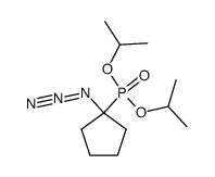 diisopropyl (1-azidocyclopentyl)phosphonate结构式