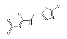 O-methyl-N-(2-chloro-5-thiazolylmethyl)-N'-nitroisourea Structure