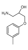 (2S)-1-amino-3-(3-methylphenoxy)propan-2-ol结构式