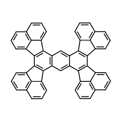 1.2,3.4,5.6,7.8-TETRA(PERI-NAPHTHYLENE)ANTHRACENE structure