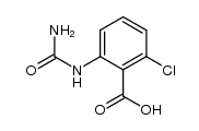 2-ureido-6-chlorobenzoic acid Structure