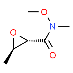 Oxiranecarboxamide, N-methoxy-N,3-dimethyl-, trans- (9CI)结构式