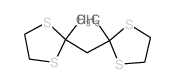 2-methyl-2-[(2-methyl-1,3-dithiolan-2-yl)methyl]-1,3-dithiolane Structure