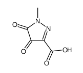 1H-Pyrazole-3-carboxylicacid,4,5-dihydro-1-methyl-4,5-dioxo-(9CI) structure