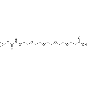 Boc-aminoxy-PEG4-acid Structure