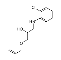1-(2-chloroanilino)-3-prop-2-enoxypropan-2-ol结构式