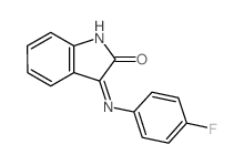 2H-Indol-2-one,3-[(4-fluorophenyl)imino]-1,3-dihydro- structure