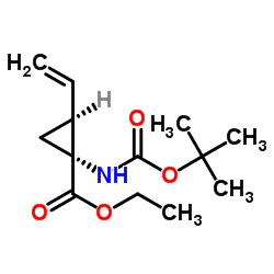 (1R,2S)-1-[[(tert-Butoxy)carbonyl]amino]-2-ethenyl-cyclopropanecarboxylic acid ethyl ester picture