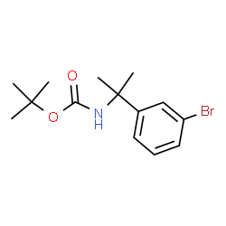 tert-Butyl N-[2-(3-bromophenyl)propan-2-yl]carbamate Structure