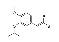 β,β-dibromo-3-isopropoxy-4-methoxystyrene结构式