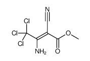 methyl 3-amino-4,4,4-trichloro-2-cyanobut-2-enoate Structure