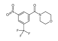 4-Morpholinyl[3-nitro-5-(trifluoromethyl)phenyl]methanone结构式