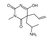 5-(2-aminopropyl)-1-methyl-5-prop-2-enyl-1,3-diazinane-2,4,6-trione Structure