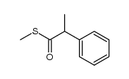 S-methyl α-(phenyl)thiopropionate Structure